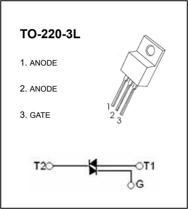 bt151/to-220可控硅管脚