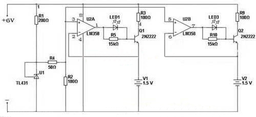 lm358自制12v充电器的电路