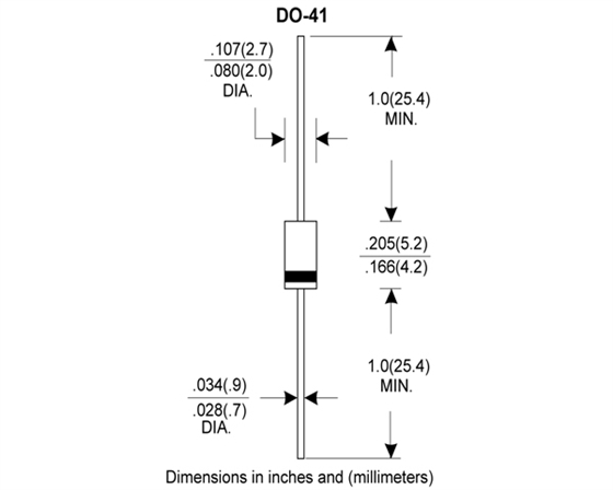 DO-41封装尺寸 DO-41封装尺寸