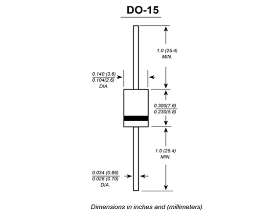 DO-15封装尺寸 DO-15封装尺寸