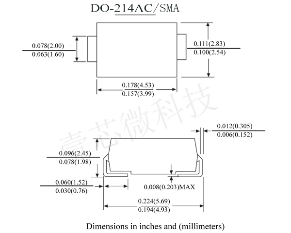 1N5822 SMA封装