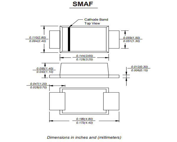 SMAF封装尺寸