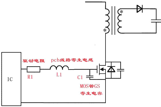 MOS管GS波形振荡