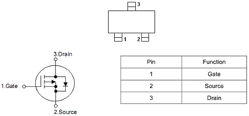 MOS管,-4.0A/-16V,3415