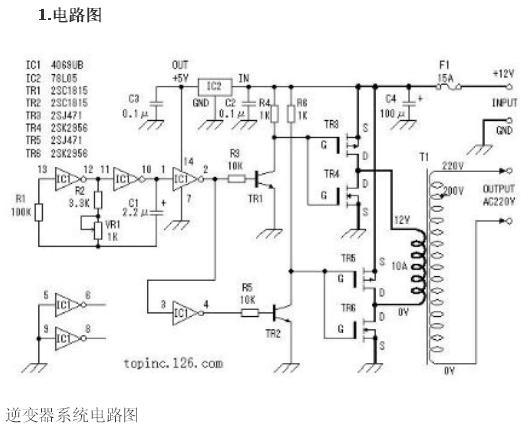逆变器的工作原理图