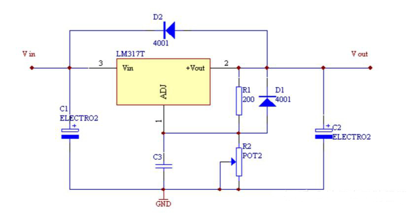 lm317可调稳压电源