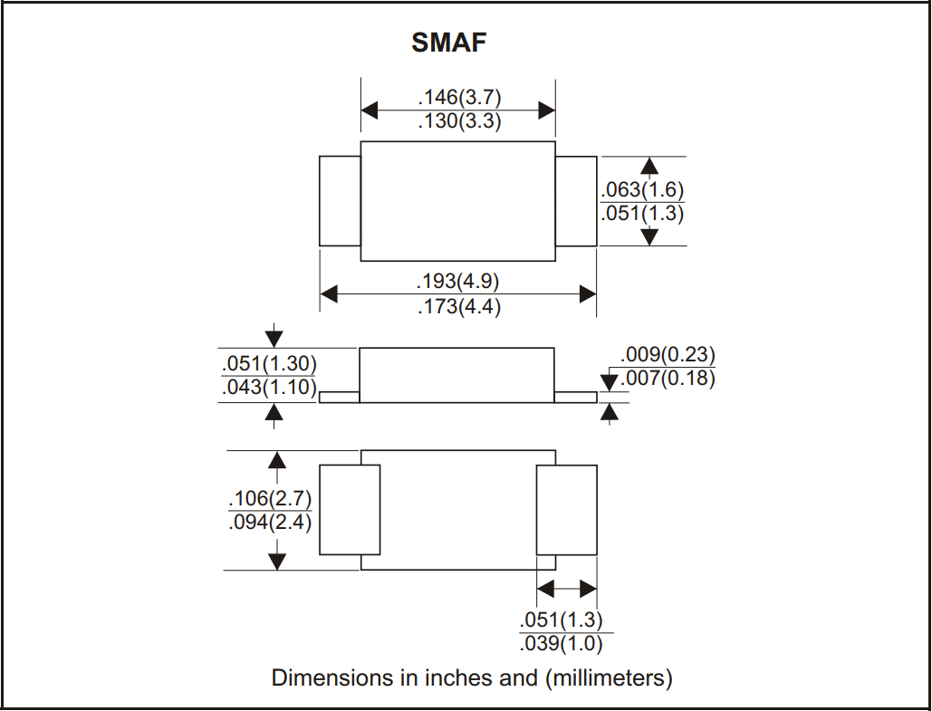 SS210L SMAF引脚