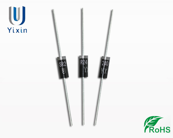 SR240/DO-15直插肖特基二极管封装外观