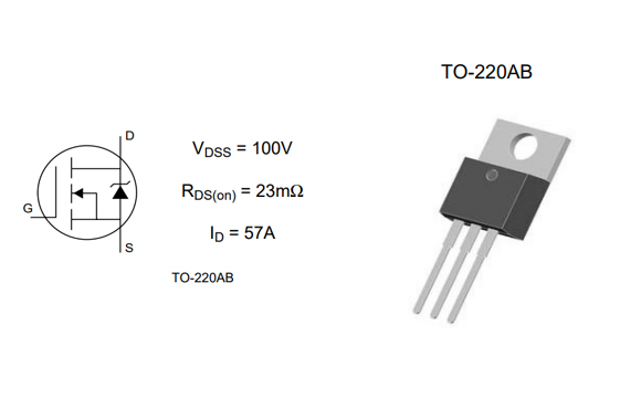 IRF3710 TO-220参数和中文资料 - 场效应MOS管 - 壹芯微