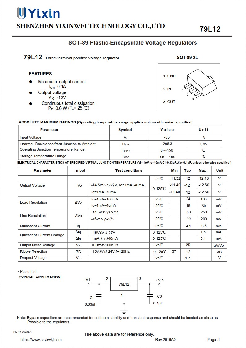 79L12规格书