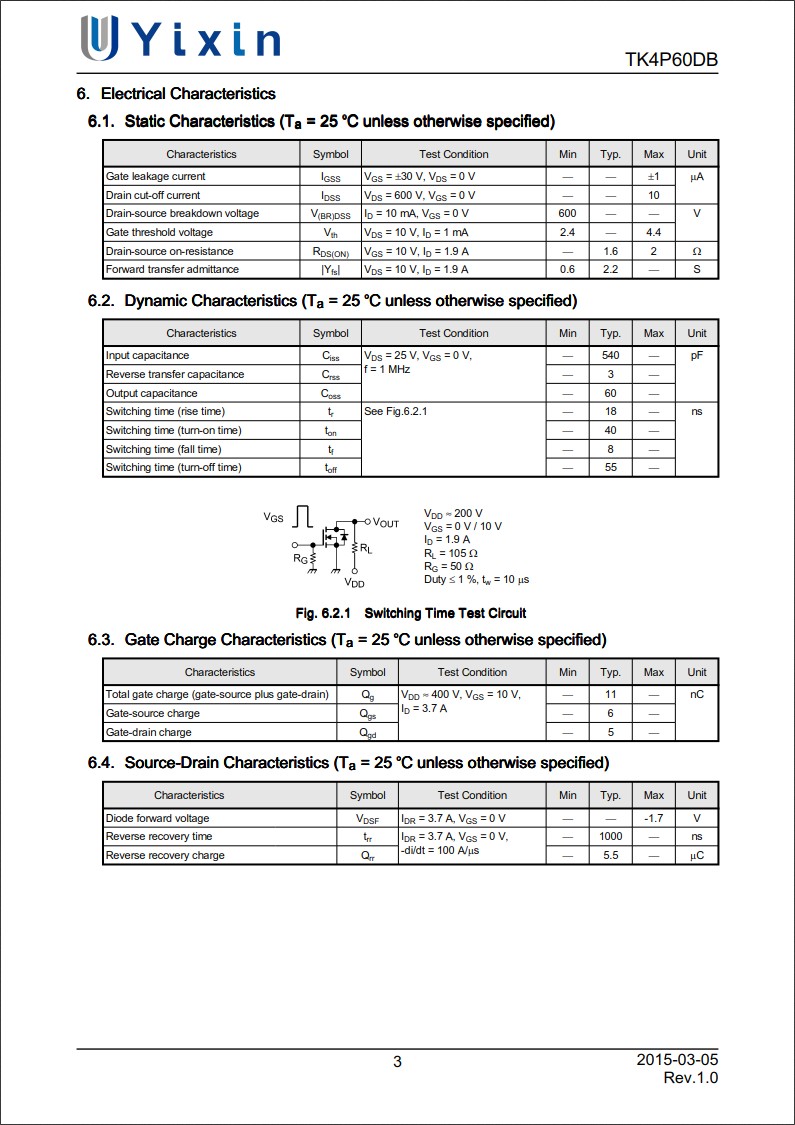 TK4P60DB规格书