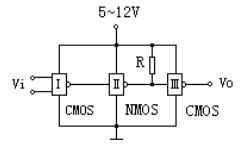 CMOS-NMOS集成电路接口