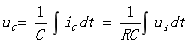 电压uC